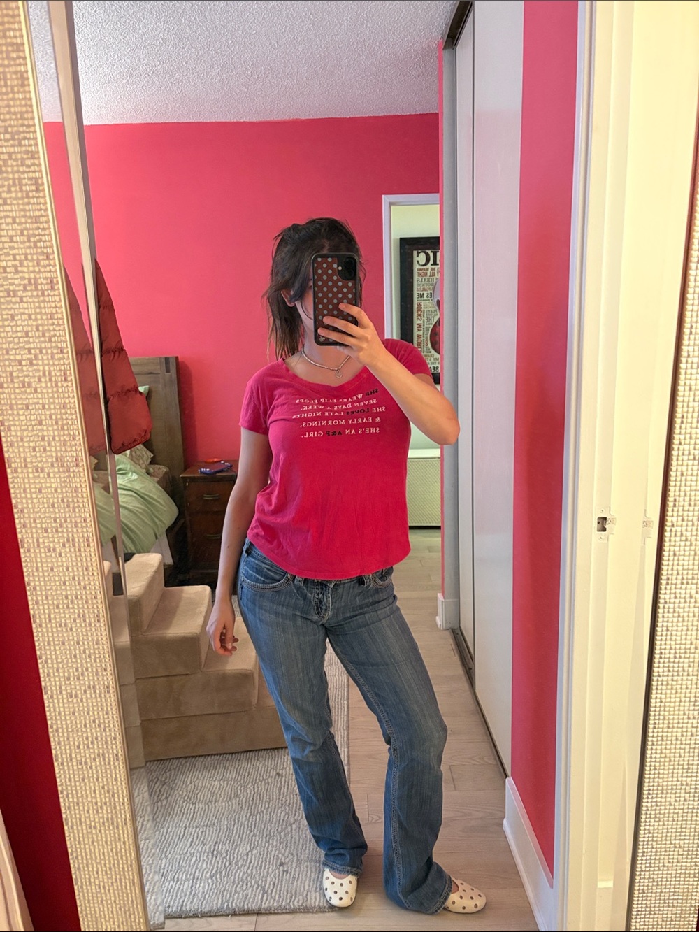 Abercrombie & Fitch Hot Pink Graphic Tee